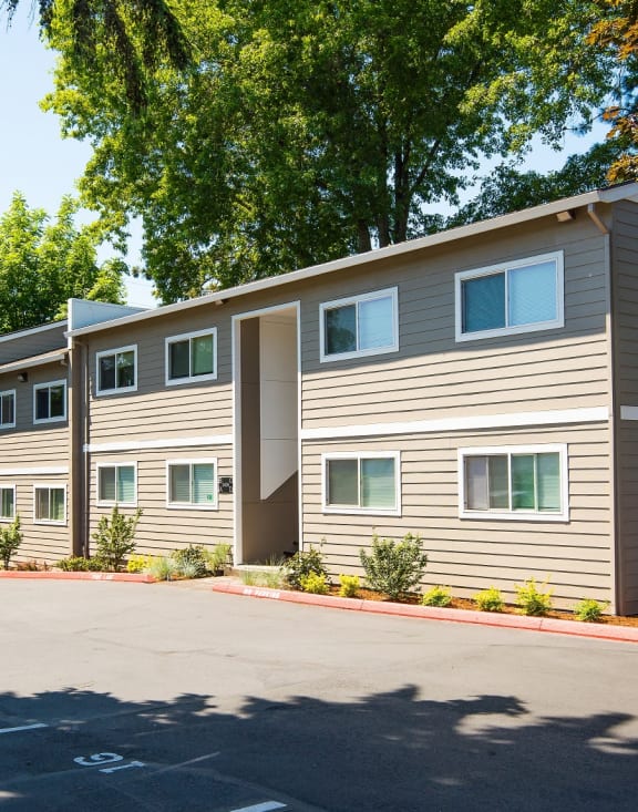 Francis Park apartments building front and entrway