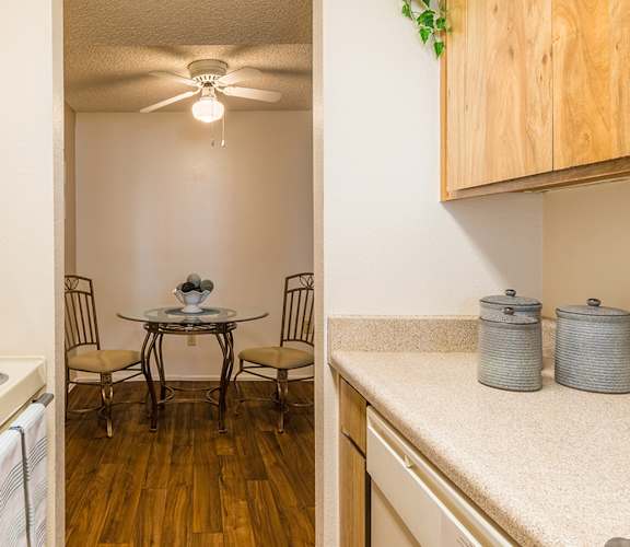 Riverstone spacious kitchen with plenty of cabinetry, and matching appliances