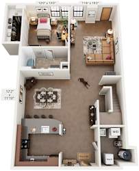 3 Bed 2 Bath Floor Plan | 2,003 Sq. Ft. at Mayton Transfer Lofts in Virginia 23803