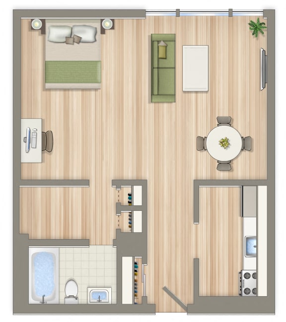 500-Square-Foot-Studio-Apartment-Floorplan-Available-For-Rent-Clarence-House-Apartments