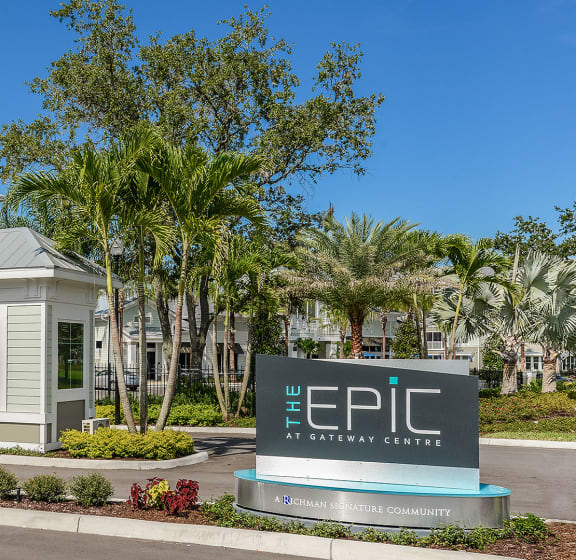 Property Signage at Gateway Luxury Apartments in St. Petersburg, FL