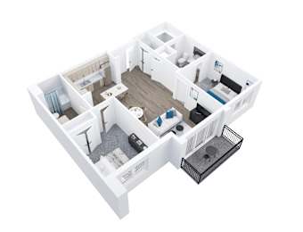 Anthology 2 Bedroom Floorplan Plath