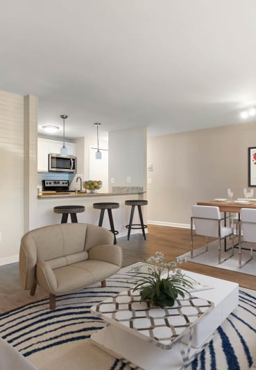 Living Room Interior at Adams Creek, Auburn Hills, MI