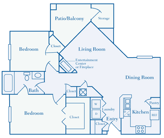 Lantern Woods - B2 - The Baymont - 2 bedroom - 2 bath