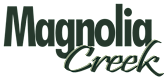 The image displays the text "Magnolia Creek" in a stylized font.
