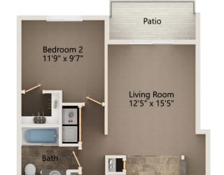 bedroom floor plan | the palo alto