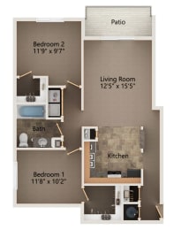Floor Plan  bedroom floor plan | the palo alto