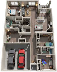 4 Bed  2 Bath Floor Plan | 1,774 Sq. Ft at Seaboard at Sidbury Station, Castle Hayne, 28429