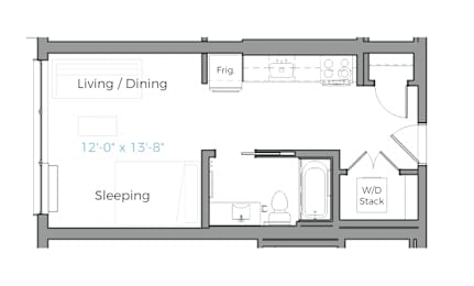  Floor Plan Studio B1