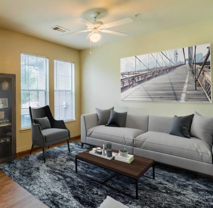 Dominium-Highland Hills-Staged Living Room