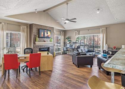 the preserve at ballantyne commons living room and dining room