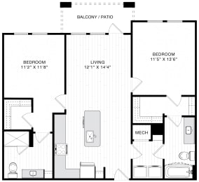 Floor Plan  Tapestry East Bay Apartments Homes in Apollo Beach Florida