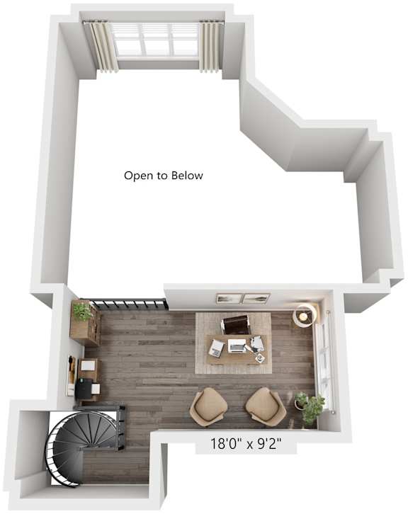 2 Bed 2 Bath Floor Plan | 1,221 Sq. Ft. at Streets of Greenbrier, Chesapeake, VA