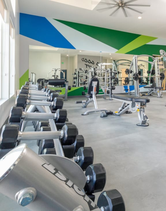 High-Tech Fitness Center at Parc on 5th Apartments & Townhomes, American Fork, 84003