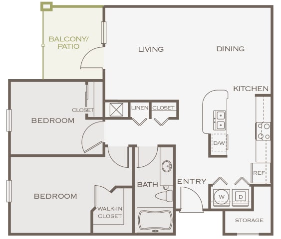 The Fairways - B1 Grand Cypress - 2 Bedroom 1 Bath