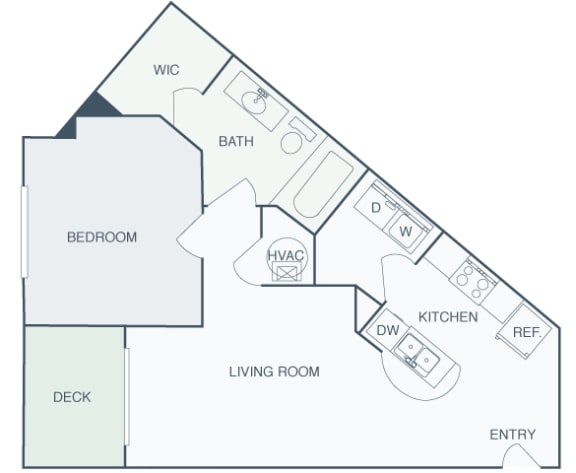 Perimeter Gardens at Georgetown - Solo - 1 bedroom - 1 bath - 2D