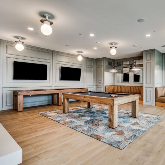 Astra Avery Ranch Clubhouse Lounge with Billiards Table