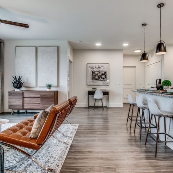Astra Avery Ranch Model Kitchen and Living Room