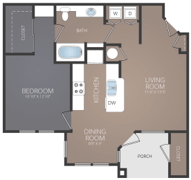 A2 Floor Plan at Promenade at Carillon, St. Petersburg