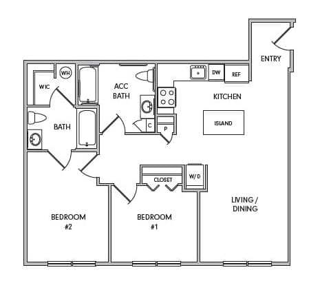 luxury rental studio one two bedroom apartments at city line west in jersey city Hudson county nj new jersey near nyc new York city