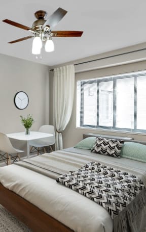 Renovated studio apartment (virtually staged) at The York and Potomac Park, Washington