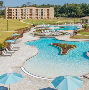 our apartments have a large pool for residents to enjoy