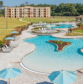 our apartments have a large pool for residents to enjoy