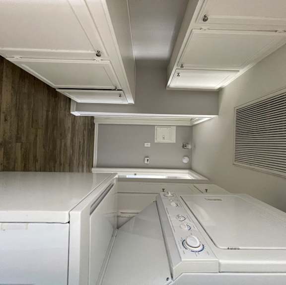 In-unit washer and dryer set