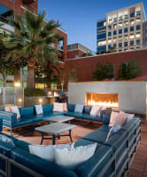 Outdoor lounge at Centerra, San Jose, California