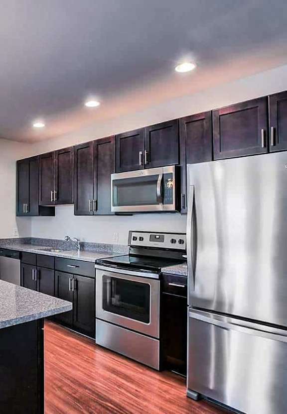 Modern Kitchen with Appliances at Iroquois Village, Niskayuna