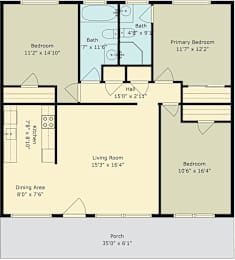 A floor plan of an apartment at 767 South Wolf Road, Unit 4, Sunnyvale, Ca 94086 is displayed.