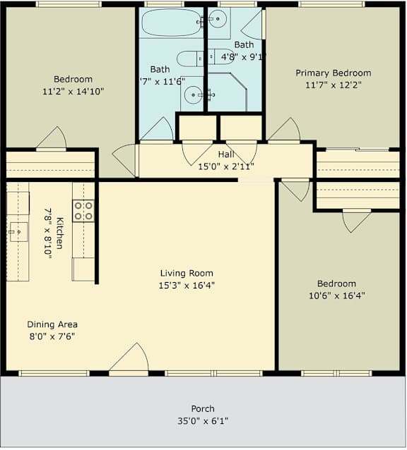 A floor plan of an apartment at 767 South Wolf Road, Unit 4, Sunnyvale, Ca 94086 is displayed.