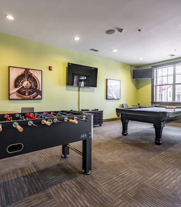Game Room at Abberly Crest Apartment Homes, Lexington Park, MD