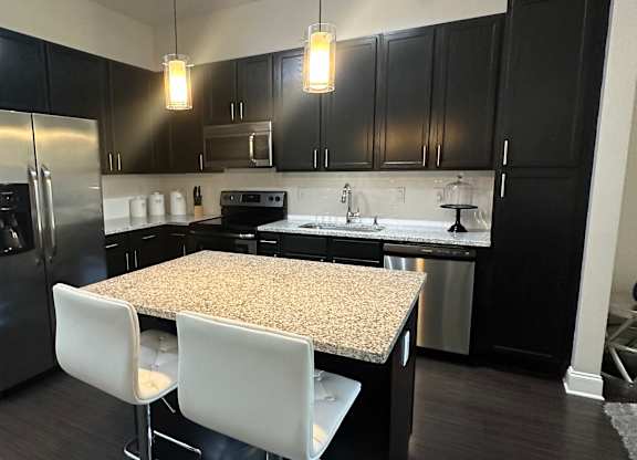 Beautiful Kitchen at LaVie SouthPark Apartments in Charlotte, NC