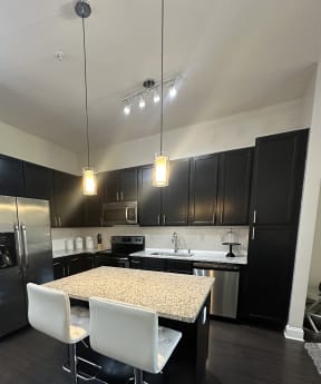 Beautiful Kitchen at LaVie SouthPark Apartments in Charlotte, NC