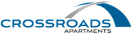 a screenshot of crossroads with the logo on a black background