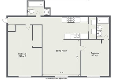 2 Bedroom 2 Bath mag Floor Plan at  Integrity Medina Apartments, Integrity Realty LLC, OH, 44256