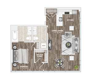 A7A Floor Plan at 1305 Dock Street, Baltimore, MD, 21231