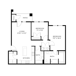a floor plan of a bedroom floor plan