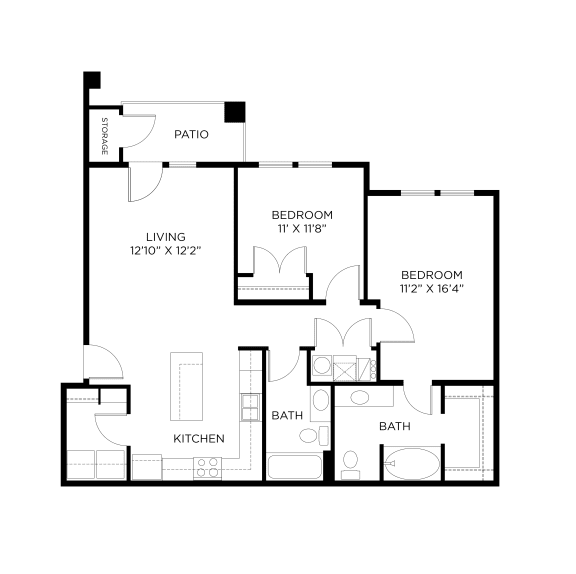 a floor plan of a bedroom floor plan