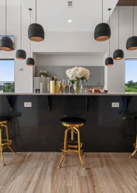 Spacious kitchen with dining table at Reveal at Onion Creek, Austin, 78747
