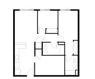 2Bedroom V Floor Plan at Victory Northgate Apartments, Seattle