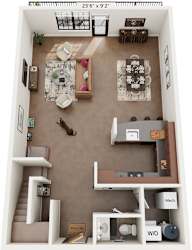 2 Bed 2.5 Bath Floor Plan | 1,740 Sq. Ft. at Mayton Transfer Lofts in Petersburg, 23803