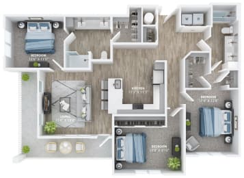 3 bed 2 bath at The Haven at Lake Britt Apartments, Winter Garden, FL