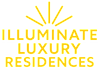 The image features the phrase "Illuminate Luxury Residences" in bold, neon-like text.