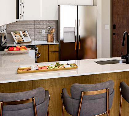 Kitchen Space at Stella St. Paul Apartments, Minnesota, 55102