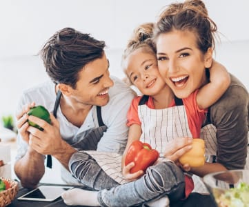 Family Cooking Together