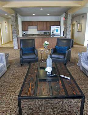Contemporary Lobby Area at Cedarbrooke Place , Norwalk, 50211