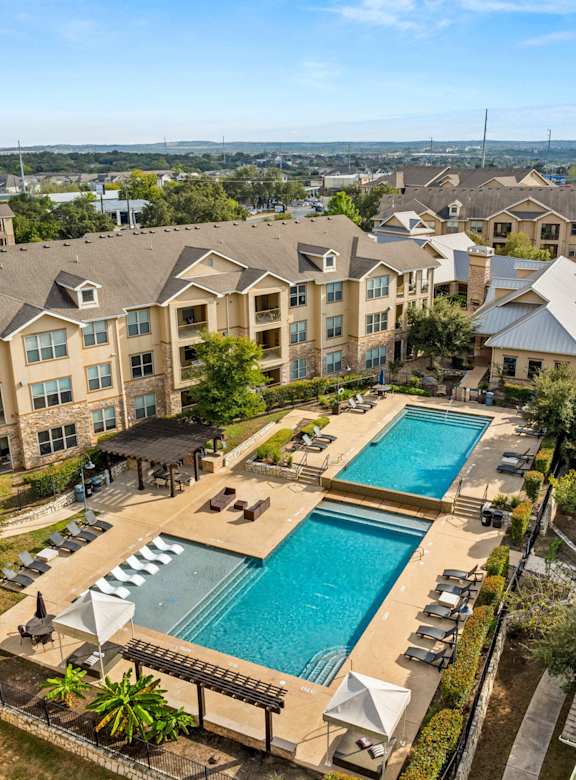 Aerial Pool View  at The James on South First, Austin, 78748
