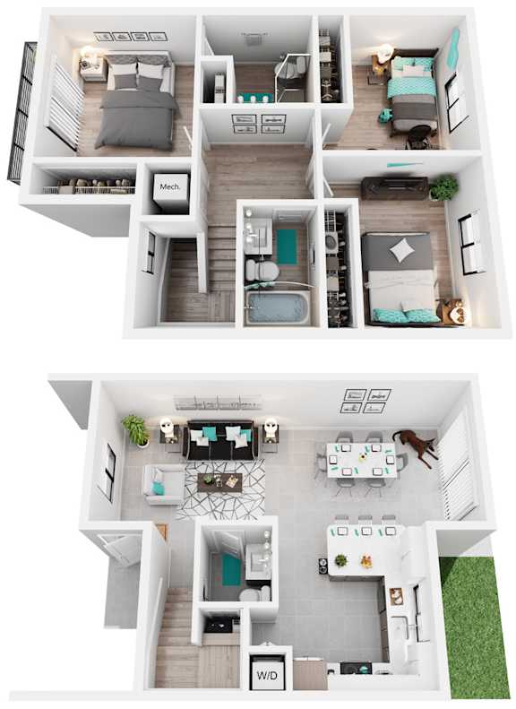 3 Bed 2.5 Bath | 1,251 Sq. Ft. at The Villages at Miami Gardens, FL 33056